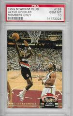 Clyde Drexler [Members Only] #199 Basketball Cards 1992 Stadium Club Prices