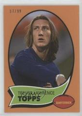 Trevor Lawrence [Orange] Football Cards 2021 Topps X Trevor Lawrence Prices