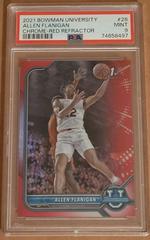 Allen Flanigan [Chrome Red Refractor] #28 Basketball Cards 2021 Bowman University Prices