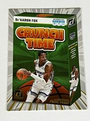 De'Aaron Fox [Press Proof] #3 Basketball Cards 2023 Panini Donruss Crunch Time Prices