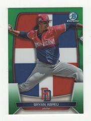 Bryan Abreu [Green] Baseball Cards 2023 Bowman Chrome WBC Flag Refractor Prices
