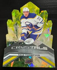 Tage Thompson [Yellow] #IC-2 Hockey Cards 2021 Upper Deck Ice Crystals Prices