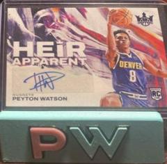Peyton Watson [Sapphire] #HA-PWN Basketball Cards 2022 Panini Court Kings Heir Apparent Prices