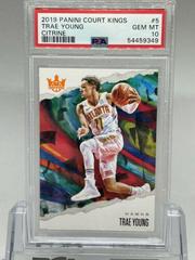 Trae Young [Citrine] #5 Basketball Cards 2019 Panini Court Kings Prices