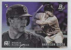Harrison Bader [Purple] Baseball Cards 2018 Bowman Platinum Rookie Revelations Prices