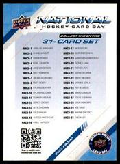Checklist #NHCD-31 Hockey Cards 2023 Upper Deck National Card Day Prices