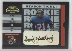 Dennis Weathersby [Autograph] Football Cards 2003 Playoff Contenders Prices