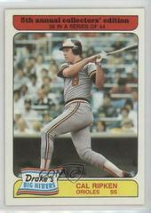 Cal Ripken Jr. #26 Baseball Cards 1985 Drake's Prices