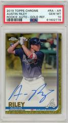 Austin Riley [Gold Refractor] #AR Baseball Cards 2019 Topps Chrome Autographs Prices