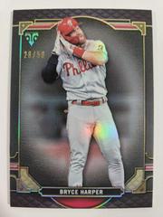Bryce Harper [Onyx] #11 Baseball Cards 2022 Topps Triple Threads Prices