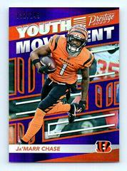 Ja'Marr Chase [Purple] #YM-2 Football Cards 2022 Panini Prestige Youth Movement Prices