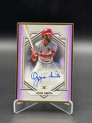 Ozzie Smith [Purple] Baseball Cards 2022 Topps Definitive Framed Autograph Collection Prices