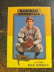 Rick Ferrell Baseball Cards 1980 Baseball Immortals Prices