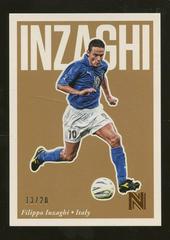 Filippo Inzaghi [Bronze] Soccer Cards 2017 Panini Nobility Prices