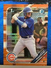 Miguel Amaya [Orange Refractor] Baseball Cards 2019 Bowman Mega Box Chrome Prices