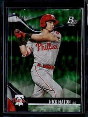 Nick Maton [Green Icy Foil] #TOP-10 Baseball Cards 2021 Bowman Platinum Top Prospects Prices