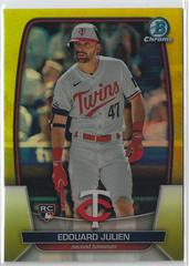 Edouard Julien [Yellow] Baseball Cards 2023 Bowman Chrome Prices