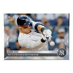 Aaron Judge #295 Baseball Cards 2022 Topps Now Prices