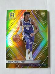 DE'Aaron Fox [Gold] #51 Basketball Cards 2017 Panini Spectra Prices