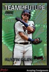 Austin Riley [Green] #TOF-9 Baseball Cards 2022 Stadium Club Chrome Team of the Future Prices