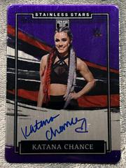 Katana Chance [Purple] #SS-KCZ Wrestling Cards 2022 Panini Impeccable WWE Stainless Stars Autographs Prices