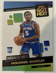 Immanuel Quickley #25 Basketball Cards 2020 Panini Hoops We Got Next Prices