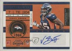 Virgil Green [Autograph] #186 Football Cards 2011 Playoff Contenders Prices