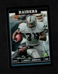 LaMont Jordan [Black Refractor] #9 Football Cards 2006 Topps Chrome Prices