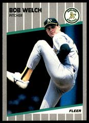 Bob Welch #25 Baseball Cards 1989 Fleer Prices