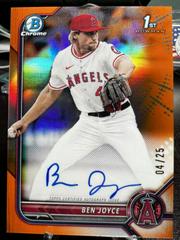 Ben Joyce [Orange] #BD-109 Baseball Cards 2022 Bowman Draft 1st Edition Prices
