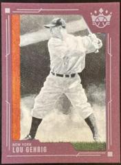 Lou Gehrig [Plum Frame] Baseball Cards 2022 Panini Diamond Kings Prices