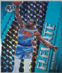 Kevin Durant [Blue Fluorescent] #9 Basketball Cards 2020 Panini Mosaic Elevate Prices