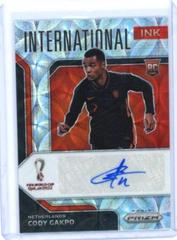 Cody Gakpo [Choice Silver] Soccer Cards 2022 Panini Prizm World Cup International Ink Autograph Prices