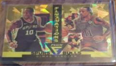 DeMar DeRozan [Gold Cracked Ice] #18 Basketball Cards 2022 Panini Flux Fluxuations Prices