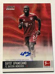 Dayot Upamecano [Red Wave Refractor] Soccer Cards 2021 Stadium Club Chrome Bundesliga Autographs Prices