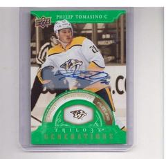 Philip Tomasino [Autograph] #TG-10C Hockey Cards 2022 Upper Deck Trilogy Generations Prices