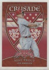 Mike Trout [Ruby Wave] #19 Baseball Cards 2018 Panini Chronicles Crusade Prices