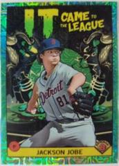 Jackson Jobe [Green Refractor Mega Box Mojo] Baseball Cards 2022 Bowman Chrome It Came To The League Prices