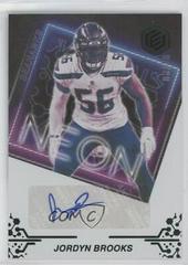 Jordyn Brooks [Green] #NS-JB Football Cards 2022 Panini Elements Neon Signs Autographs Prices