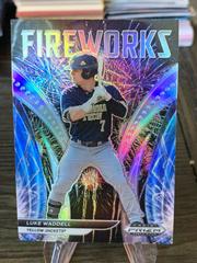Luke Waddell [Silver Prizm] #F-LW Baseball Cards 2021 Panini Prizm Draft Picks Fireworks Prices