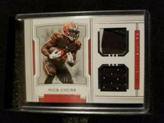 Nick Chubb Football Cards 2018 National Treasures Rookie Dual Materials Prices