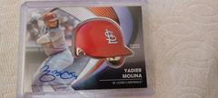 Yadier Molina [Autograph] #BH-YM Baseball Cards 2022 Topps Batting Helmet Relic Prices