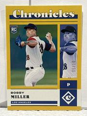 Bobby Miller [Gold] Baseball Cards 2023 Panini Chronicles Prices