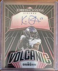 K.J. Osborn [Electric Etch Red] #1 Football Cards 2023 Panini Obsidian Volcanic Signature Prices