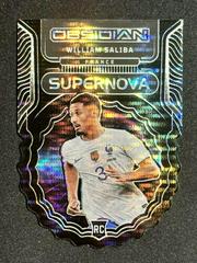 William Saliba [White Pulsar] #7 Soccer Cards 2022 Panini Obsidian Supernova Prices
