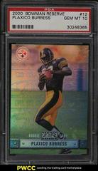 Plaxico Burress #12 Football Cards 2000 Bowman Reserve Prices