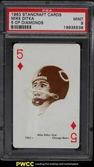 Mike Ditka [5 of Diamonds] Football Cards 1963 Stancraft Playing Cards Prices