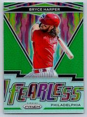 Bryce Harper [Lime Green Prizm] #FR-11 Baseball Cards 2021 Panini Prizm Fearless Prices