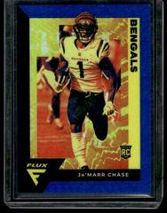 Ja'Marr Chase [Blue] #FX-12 Football Cards 2021 Panini Chronicles Flux Rookies Prices