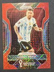 Lionel Messi [Red Mojo] Soccer Cards 2022 Panini Prizm World Cup Prices